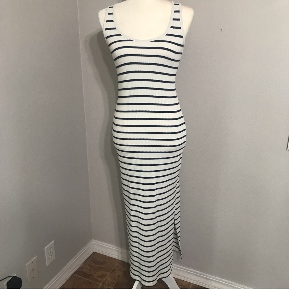 French Connection Long Bodycon Dress With Slit